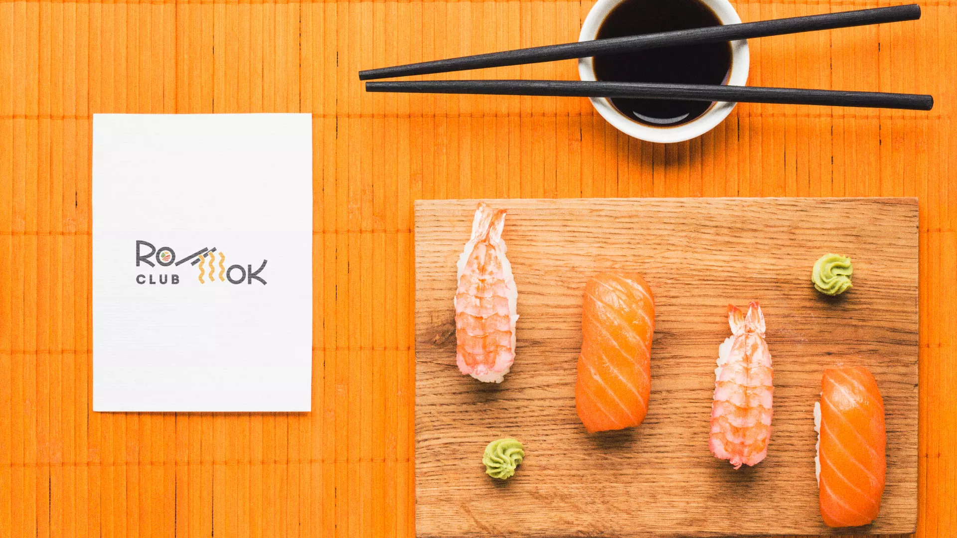 Создание логотипа суши-бара «Roll Wok Club» в Каменск-Шахтинске