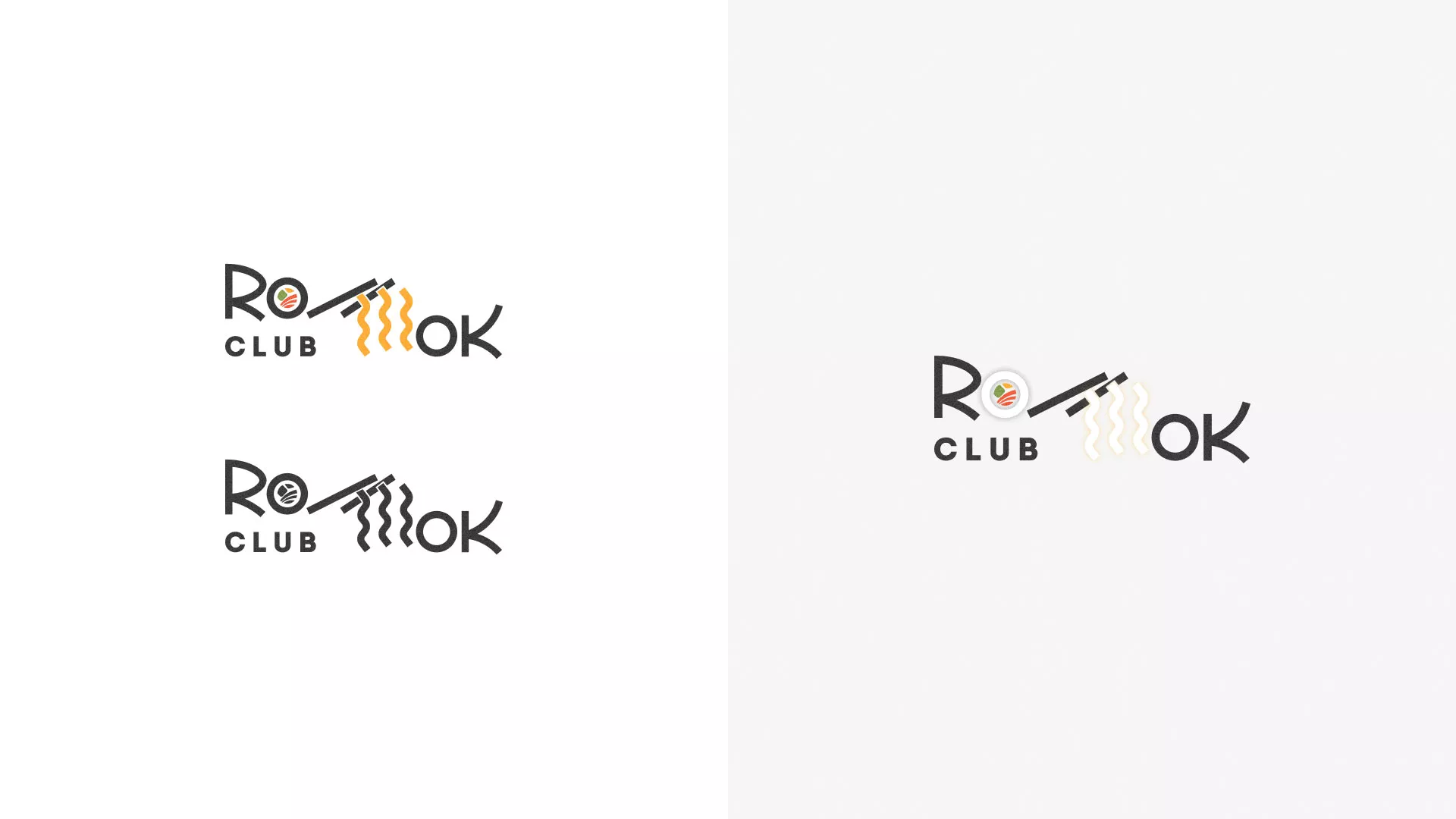Создание логотипа суши-бара «Roll Wok Club» в Каменск-Шахтинске