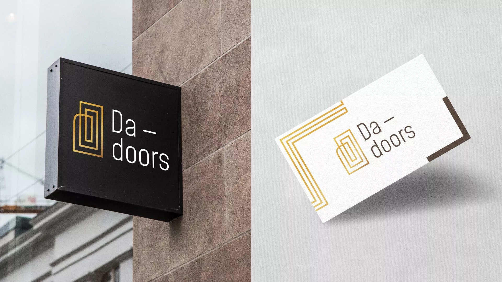 Разработка логотипа для компании «DA-DOORS» в Каменск-Шахтинске